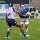 Una acción del partido entre VRAC y Liceo Francés.