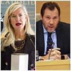 Irene Carvajal y Óscar Puente en sendas imágenes de archivo