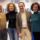 Jesús Julio Carnero, María Pardo, Conrado Íscar y Mercedes Cantalapiedra.