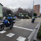 Los tractores en la avenida Salamanca.