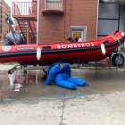 Muñeco de la tractorada hallado en el río Pisuerga