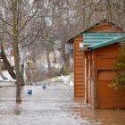 Crecida del río Pisuerga.