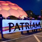 Concentración de Patriam contra Óscar Puente frente a la Subdelegación del Gobierno