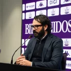 Víctor Orta, durante su rueda de prensa.