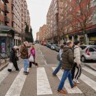 La calle vallisoletana mitad centro, mitad vía