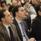 La delegada territorial de la Junta, Raquel Alonso, el presidente de la Diputación, Conrado Íscar, y el alcalde de Medina del Campo, Guzmán Gómez