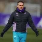 Tevenet, durante un entrenamiento en los Anexos.