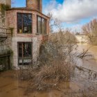 Hotel inundado en Quintanilla de Onésimo.