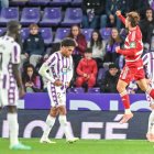 Imagen del duelo entre el Real Valladolid y el Granada de la primera vuelta en Zorrilla (2-1).