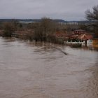 Crecida del río en Tudela de Duero