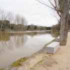 Crecida del río Cega, en Viana de Cega (Valladolid)