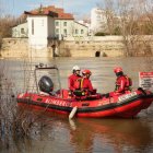 Dispositivo de Bomberos y Protección Civil para la búsqueda del hombre desaparecido en el puente de Santa Teresa