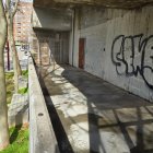 Zona del antiguo Mercado Central, situado en el barrio de San Isidro, tras retirarse toda la basura.