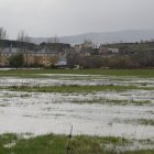 Campos inundados debido a las intensas lluvias