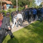 Funeral de Juan Esteban Rubio en el tanatorio de Las Contiendas.
