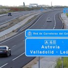 Tramo de la Autovía A-60 que va desde Valladolid a León entre la provincia vallisoletana y Villanubla