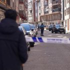 Zona acordonada donde se produjo el apuñalamiento de Juan Esteban Rubio