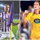 Marcios André y Juanmi Latasa, delanteros del Real Valladolid.