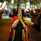 Representación de la llegada de la reina Juana I a Tordesillas.