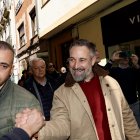 El presidente de Vox, Santiago Abascal, en Astorga.
