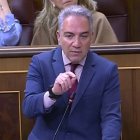 Elías Bendodo durante su intervención en el Congreso este miércoles.