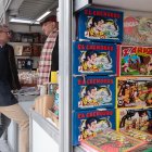 Una imagen de la Feria del Libro, de esta mañana