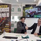 El director operativo de Tauroemoción,  Nacho de la Viuda, y el responsable de la Fundación Caja Rural de Zamora, Narciso Prieto, renuevan su compromiso para la temporada taurina 2026