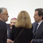 Carlos Pollán y Alfonso Fernández Mañueco, en una imagen de archivo en el Honoris Causa por la Universidad de Salamanca del presidente de Italia.