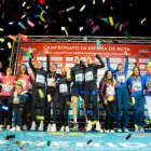 Podio nacional femenino con el Vicky Foods en lo más alto.