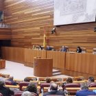 Mesa de las Cortes, durante la celebración de un pleno de la pasada legislatura