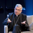 El presidente de la CEE y arzobispo de Valladolid, Monseñor Luis Argüello, durante un nuevo encuentro de la Fundación Pablo VI.