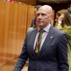 Carlos Menéndez en el Pleno de constitución de las Cortes.