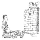 Imagen de archivo de una ilustración en El Mundo de Valladolid de Oscar Schmidt ante Sabonis en la previa de un Fórum- Real Madrid. /