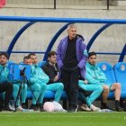 Escribá en el banquillo durante el último partido en Andorra.