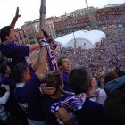 Plaza Mayor llena festejando el ascenso el 23 de abril, de 2007.