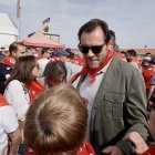 El Ministro de Trasportes, Óscar Puente, durante la celebración de Villalar de los Comuneros