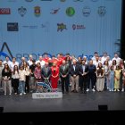 Foto de familia de la gala de los premios Arroyo 100% Deporte.