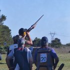 Momentos de la tirada de la final regional de recorridos de caza.