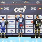Ángel Allende en el podio del Campeonato Nacional de Trial  en Guadalajara.