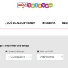 Página principal de 'Alquifriend'