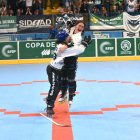 Celebración tras el definitivo gol de Inés Ruiz.
