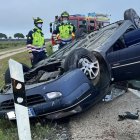 Imagen del accidente en Sardón del Duero