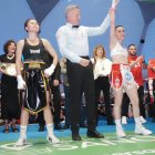 Isa Rivero, campeona del mundo en peso átomo en Valladolid ante Watcharaporn Namphon.