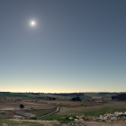 Vistas desde el punto comprado por Astroval para el eclipse de sol en Trigueros del Valle