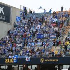Seguidores deportivistas durante su reciente desplazamiento a Cádiz.
