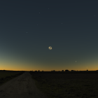 Recreación del eclipse en Íscar