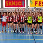 San José celebra el ascenso a Primera Nacional femenina.