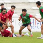 Entrenamiento de España en los campos de Pepe Rojo.