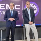Jesús Zarzuela y Saúl Hernández en la renovación del convenio con la UEMC