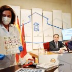 Demostración del servicio Sistema Personalizado de Dosificación, que forma parte del nuevo convenio de colaboración entre la Diputación y el Colegio de Farmacéuticos de Valladolid